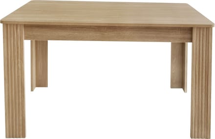 Merax Eettafel 117x68x75 cm - Stevige Tafel van Eikenhout - Keukentafel in Eiken Hout Bruin