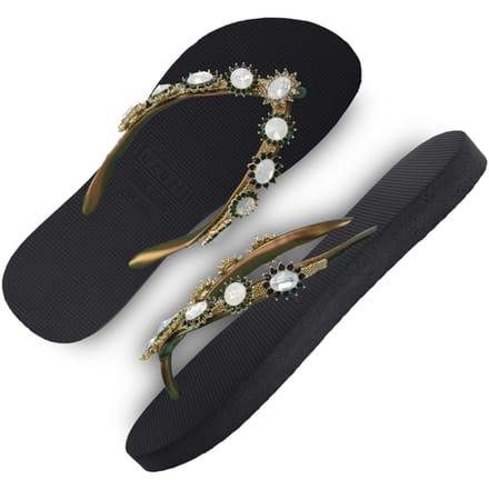 Uzurii Pearl Monroe Dames Slippers Black