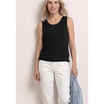 Jersey top met elastische zoom