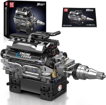 Bouwmodel Motor - Techniek Set - Model Bouwen - Elektrisch Dynamisch - 733 Delen - Multicolor
