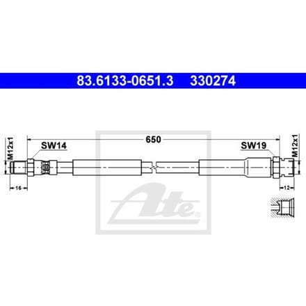 Remleiding ATE 83.6133-0651.3