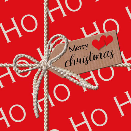 Kerst thema servetten - 20x st - rood - 33 x 33 cm - Merry Christmas - lunch/diner