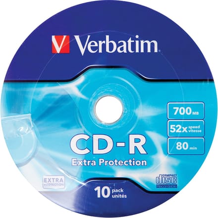 Verbatim CD-R 52X 700MB 10PK OPS Wrap EP 10 stuk(s)