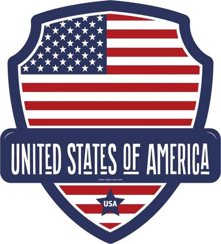 Signs-USA - Landmark USA - Wandbord - 28 x 31 cm