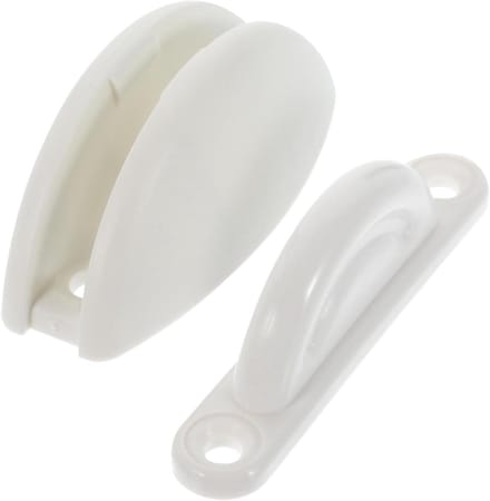 Nylon Deurstopper - Deurvastzetter Camper - Deur Open Houden - Stijlvol Ontwerp - 7.5 x 3.75 x 3.3 cm - Wit