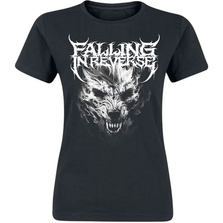 Falling In Reverse T-shirt - Wolf - S tot XXL - voor Vrouwen - zwart
