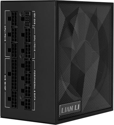 Lian Li SX1000P (Black) Voeding - 1000 Watt - 120 mm - ATX 3.1 - 80 Plus 80 PLUS Platinum