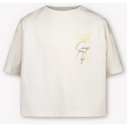 MAYORAL - Meisjes t-shirt - Maat 110 - Meisjes - Beige -