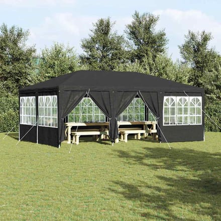 vidaXL - Partytent - Antraciet - 600 - x - 400 - x - 266 - cm - Polyetheen