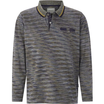Poloshirt met lange mouwen VANDOR olijf