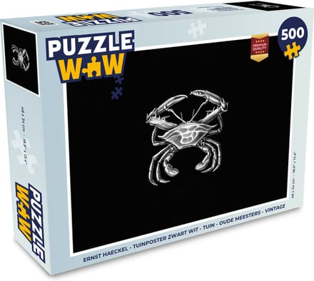 Puzzel Ernst Haeckel - Krab - Oude meesters - Vintage - Dieren - Kunst - Legpuzzel - Puzzel 500 stukjes