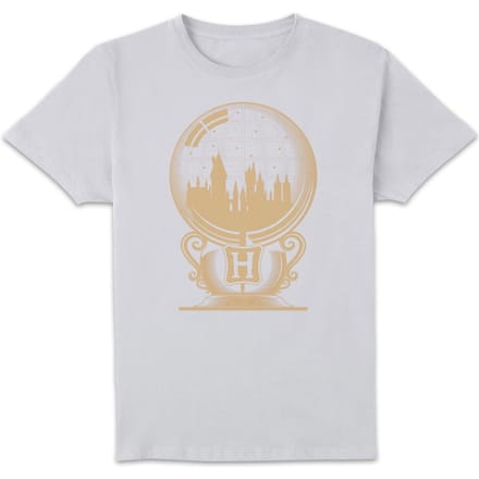 Harry Potter Hogwarts Snowglobe t-shirt - Wit - XL
