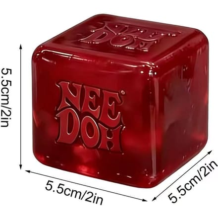 Needoh Nice Cube Sensorische Stressverlichter Fidget Tool voor Angst & Focus Bureau Sensorische Kubus voor Volwassenen & Kinderen