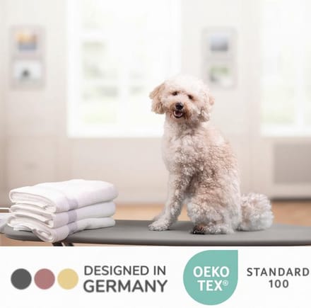 Maison Elara Strijkplankhoes 115x35 cm - Hitte & Stoom reflecterend - Grijs