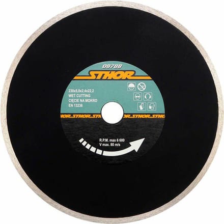 Sthor - Diamantschijf - 230mm - Vol - Natte Snede