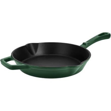 SILVERCREST Gietijzeren grillpan of koekenpan (Rond, groen)