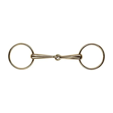 2-rings cyprium snaffle bit met fijne massieve lopen voor paarden Feeling