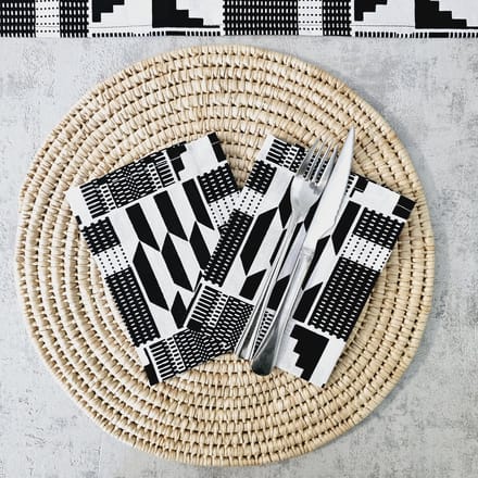 Set van 8 Servetten | 40x40cm | 100% Katoen African Print
