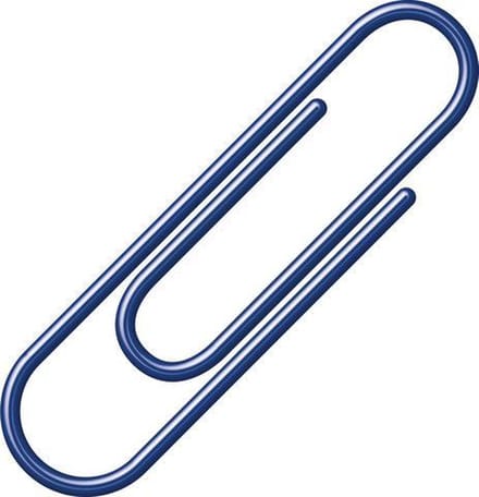 Paperclips Alco 26mm rond doos a 100 stuks donkerblauw