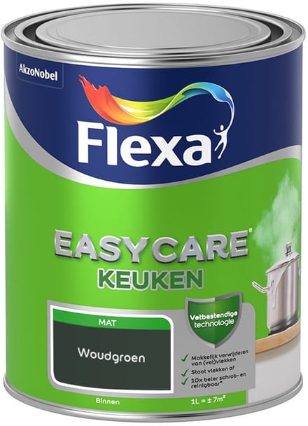 Flexa - Easycare Keuken - Woudgroen - Mengverf - 1 L