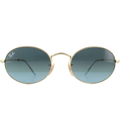 Ray-Ban Zonnebril Ovale RB3547 001/3M Goud Blauwgrijs Verloop