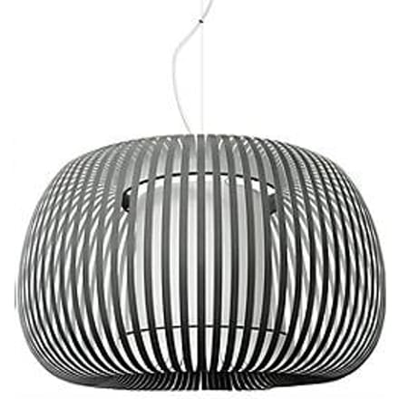 ESTENO plafondlamp, Ø 600 mm, antraciet, textiel/PVC, E27, meet by Paperflow