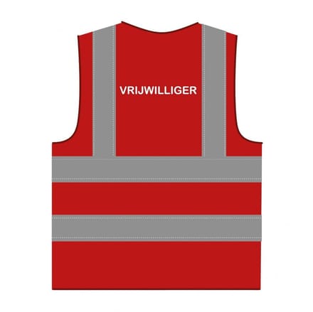 Vrijwilliger hesje RWS rood
