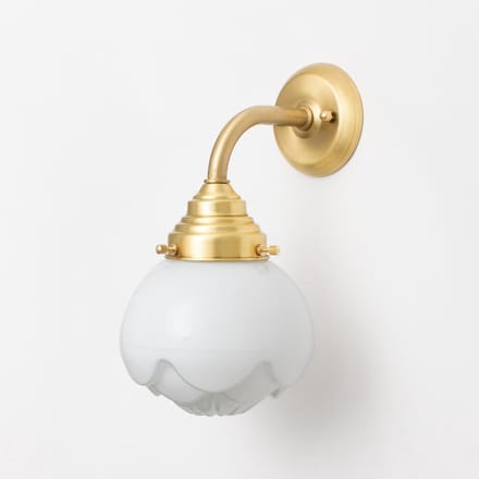 Wandlamp Paeonia Curve Messing - Art Deco Trade