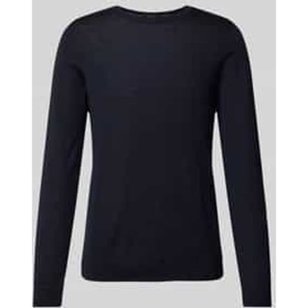 Gebreide pullover met geribde boorden