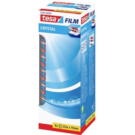 tesa 57947-00000-01 Plakband tesafilm (l x b) 33 m x 19 mm 8 stuk(s)