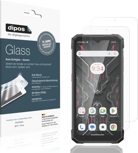 dipos – 2x Matte Pantserfolie geschikt voor Hotwav W11 Pro | 9H Screenprotector