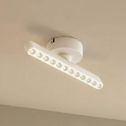 Lindby LED spot Eldrin, wit, 1-lamp, lichtpunten