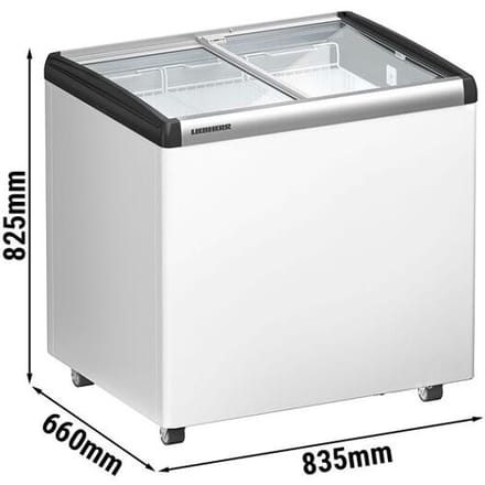 Liebherr Vrieskist - 163 liter - glazen schuifdeksel - Wit