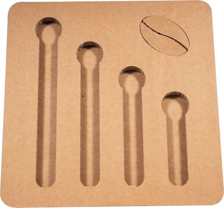 Kartonnen koffie cupjes houder - Koffieboon - 2 varianten - Kartent