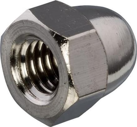 Hoenderdaal M12 dopmoeren messing vernikkeld 50 stuks