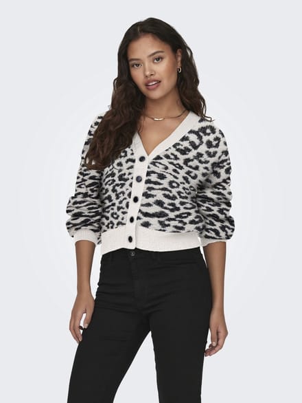 JDY Lorraine Animal Cardigan Vest Dames - Maat S