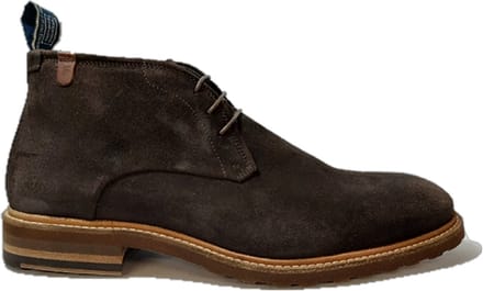 Floris Van Bommel Nette Veterboot SFM-50117-21-01 Donkerbruin Suède - 9½ / 44