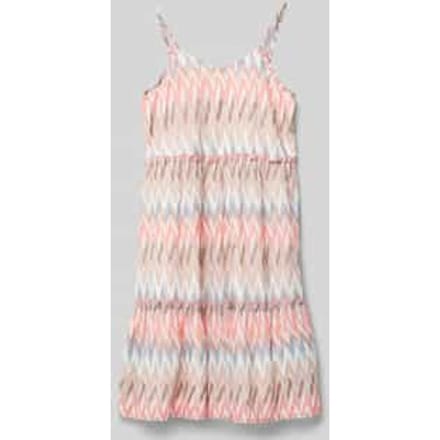 Jurk in laagjeslook met spaghettibandjes
