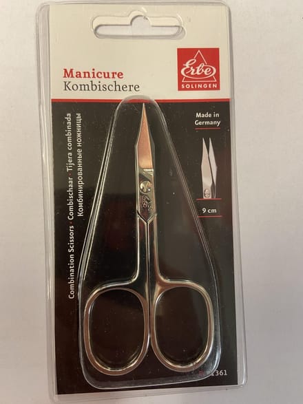 ERBE Nagelschaar Nagelschaartje, omhoog gebogen, glad, vernikkeld Accessoires Unisex