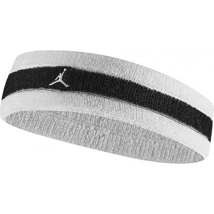 Nike Jordan Badstof Hoofdband (Wit/zwart)