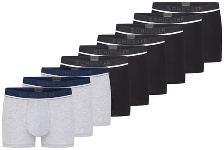 Schiesser Heren retro short / pant 9 pack 95/5 Cotton