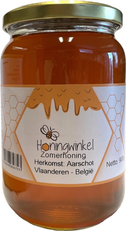 Zomerhoning 900g België Honingwinkel (vloeibaar)