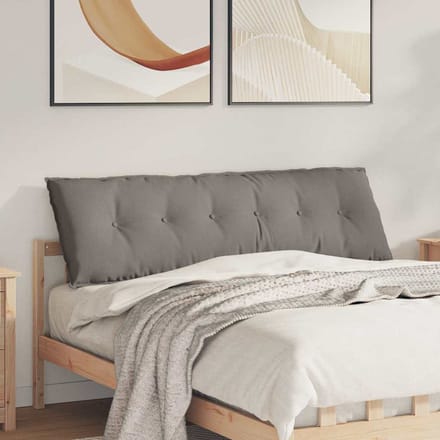 vidaXL - Rugkussen - Taupe - 160 - x - 50 - x - 19 - cm - Stof