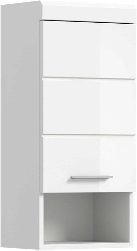 Scout wandkast wit hoogglans MDF TZ wit NB - 24x37x79cm