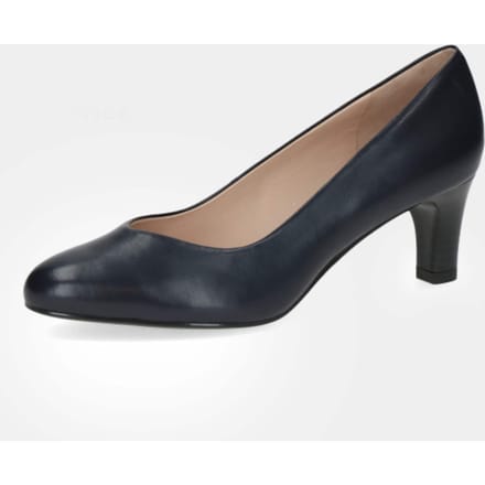 Pumps van echt leer - marine - Gr. 7 van Goldner Fashion