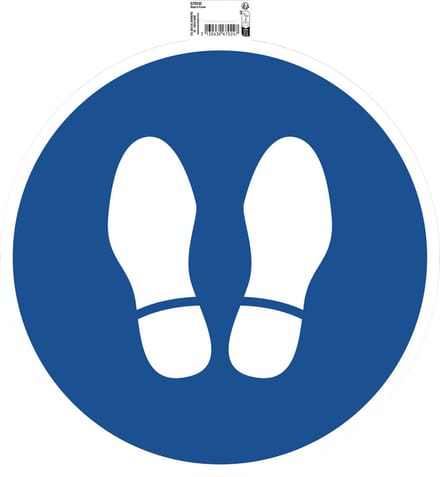 Exacompta Zelfklevend bord stoppen verplicht 35cm - Blauw - 67024E