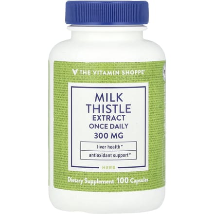 The Vitamin Shoppe, extrait de chardon-Marie, une fois par jour, 300 mg, 100 capsules