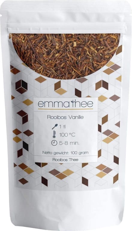Rooibos Vanille 100 Gram - Losse Thee - Puur & Natuurlijk - Romig & Zoet