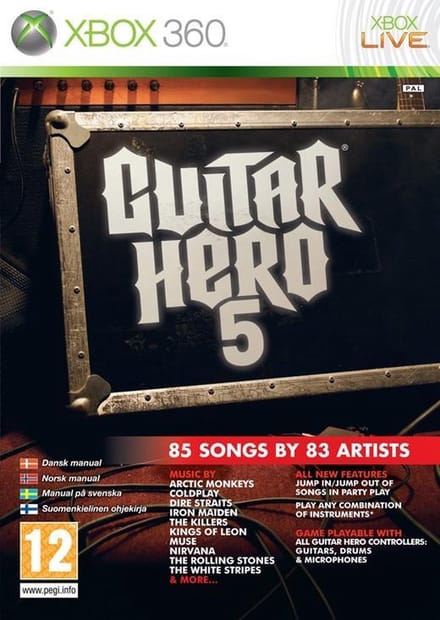 Guitar Hero 5 Standalone Game (Nordic) /X360