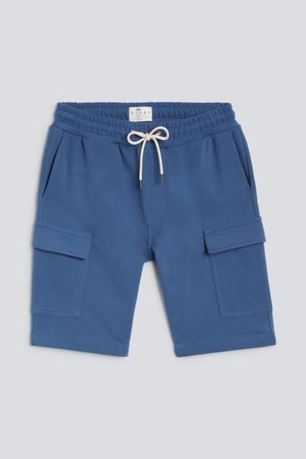 Cargo shorts Serie Felpa Cotone Blue Denim